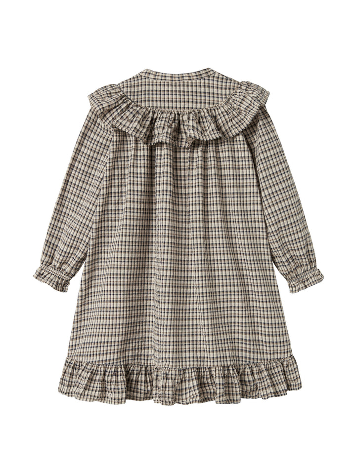 dress seersucker checkered button down - pilot navy check