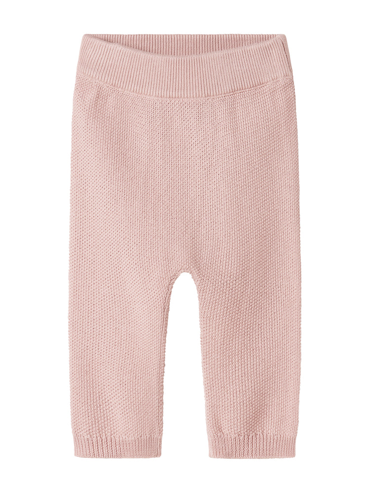 set knit cardigan and pants with bonnet with booties and blanket - faded rose