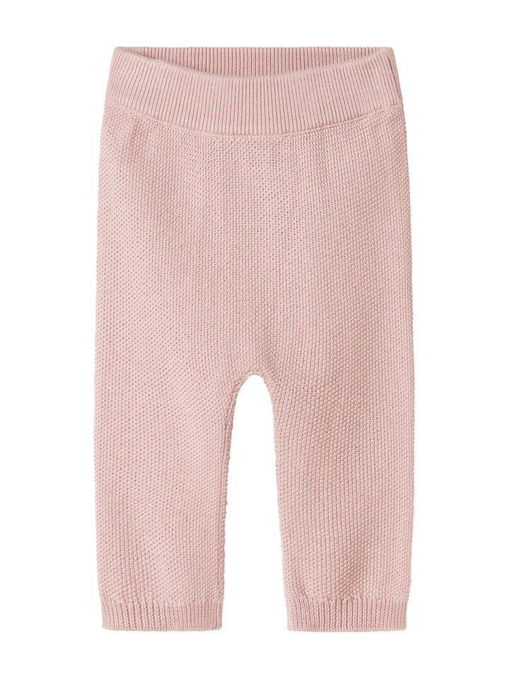 set knit cardigan and pants with bonnet with booties and blanket - faded rose