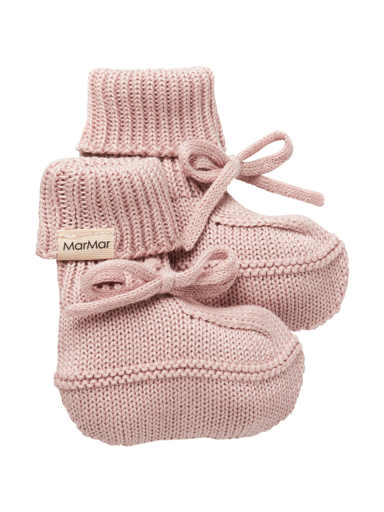 set knit cardigan and pants with bonnet with booties and blanket - faded rose