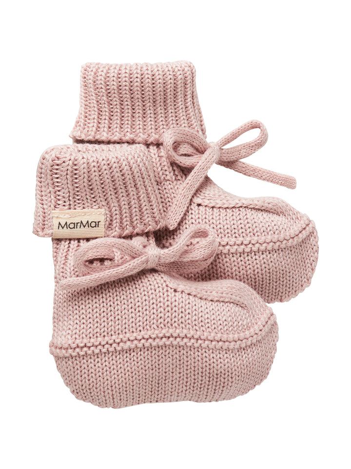 set knit cardigan and pants with bonnet with booties and blanket - faded rose