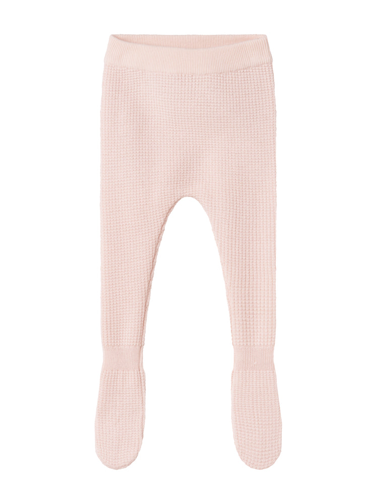set knit wool wrap button top and footie pants with beanie and blanket - rose quartz