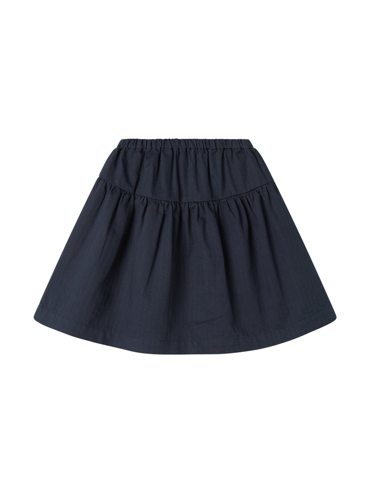skirt herringbone twill - pilot navy