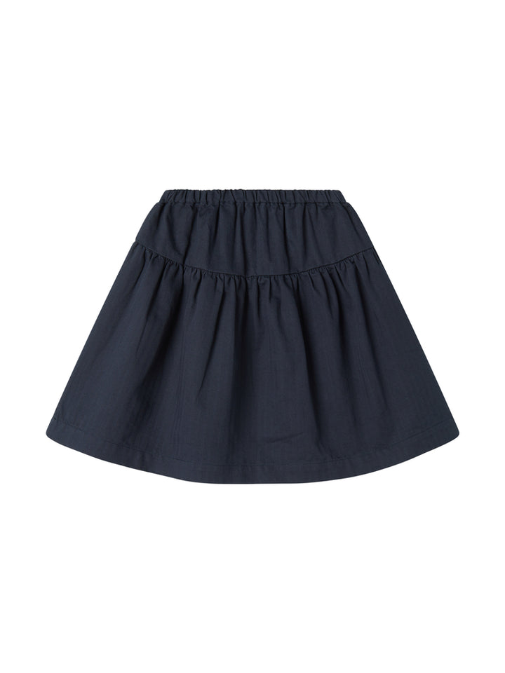 skirt herringbone twill - pilot navy