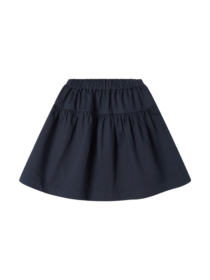 skirt herringbone twill - pilot navy