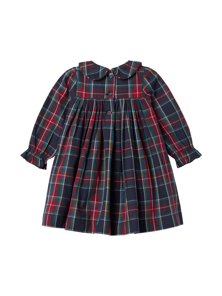 dress plaid with collar - pilot navy check