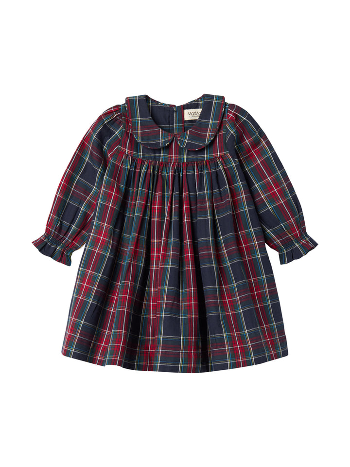 dress plaid with collar - pilot navy check