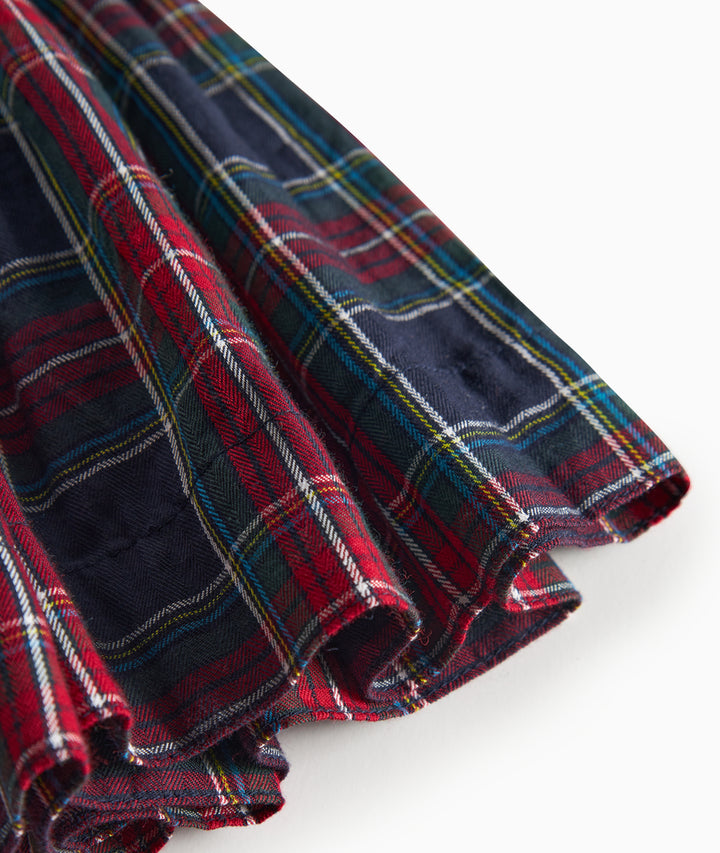 skirt plaid - pilot navy check