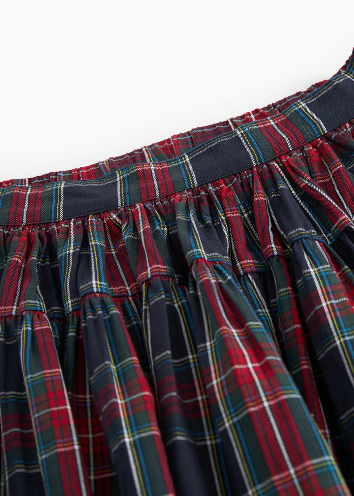 skirt plaid - pilot navy check