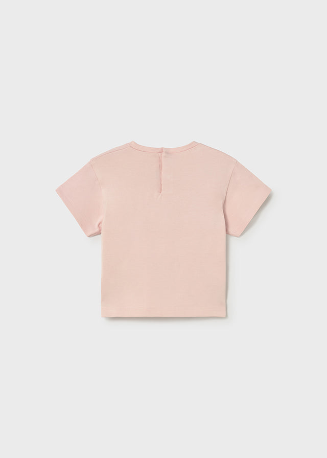 tee s/s glitter cherry - peony-077