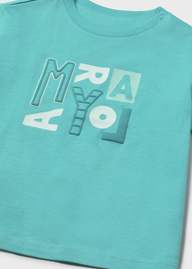 tee s/s logo - turquoise-010