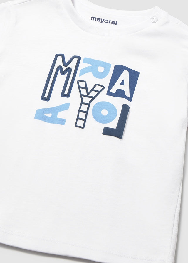 tee s/s logo - white-011