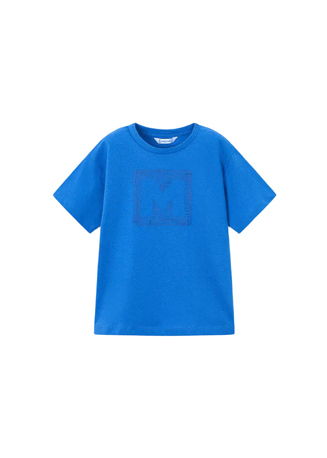 tee s/s graphic logo - blue-022