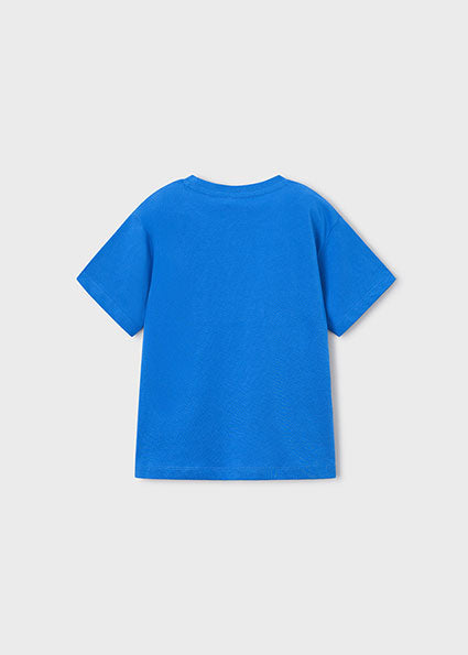 tee s/s graphic logo - blue-022