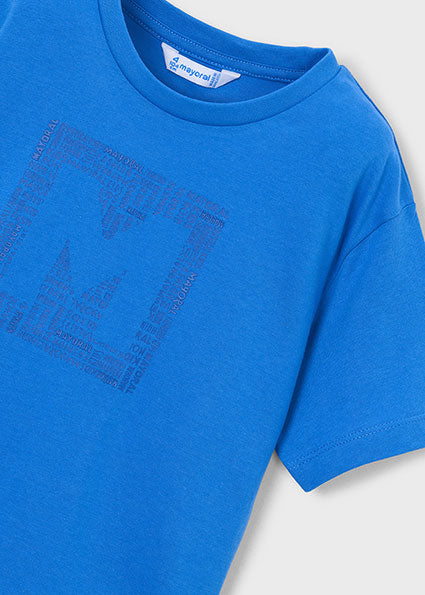 tee s/s graphic logo - blue-022