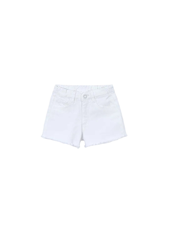shorts basic denim - white-067