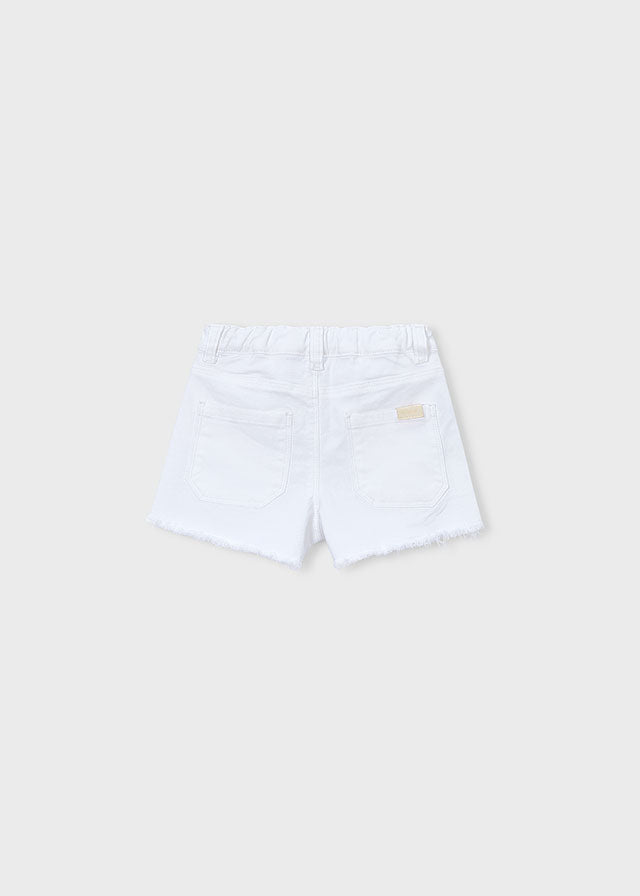 shorts basic denim - white-067