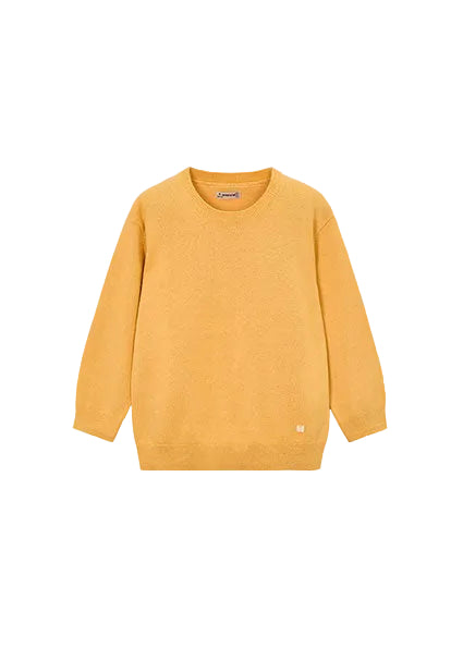 top l/s knit sweater - peach-052
