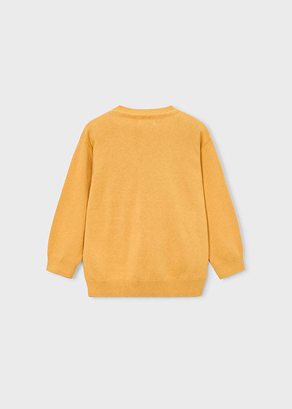 top l/s knit sweater - peach-052