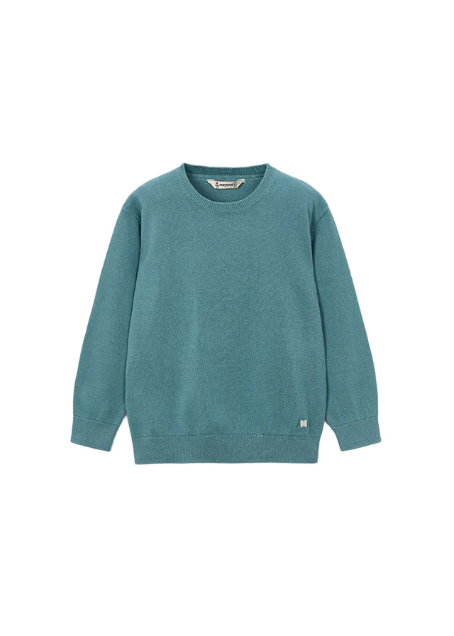 top l/s knit sweater - seaweed-055
