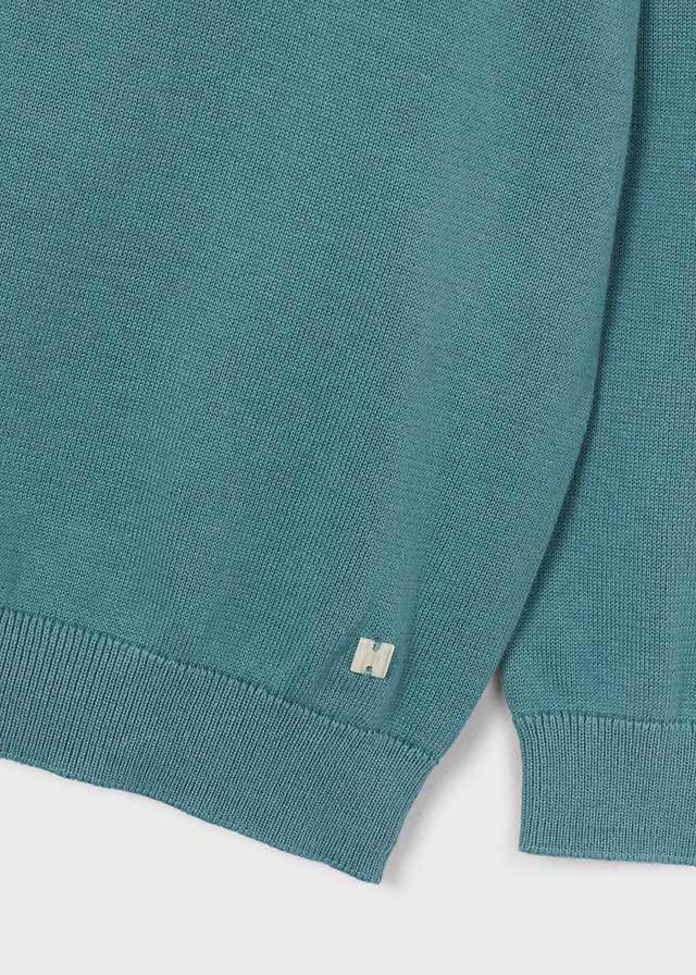 top l/s knit sweater - seaweed-055