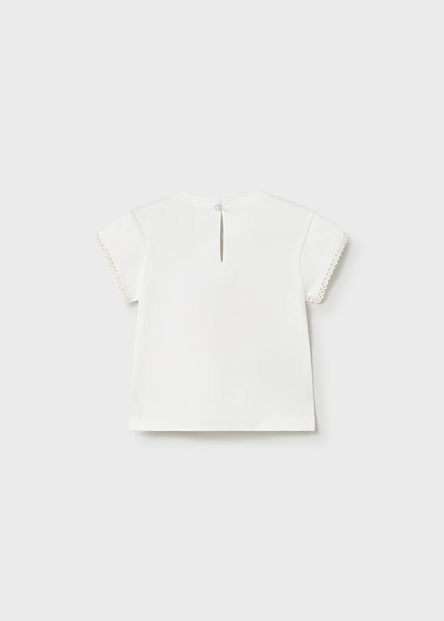 tee s/s graphic little girl - white-090
