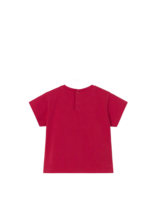 tee s/s girl stamp - red-010