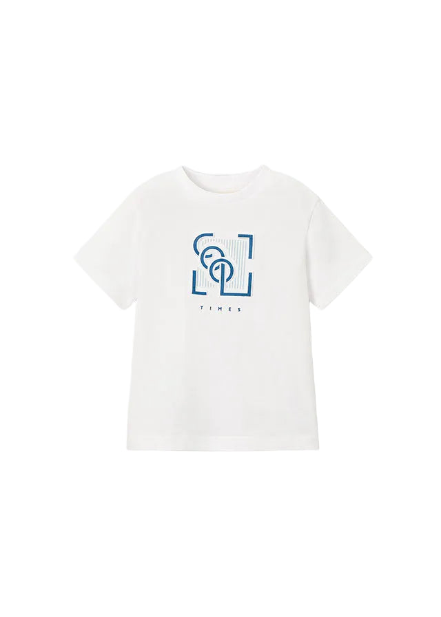 tee s/s embossed cool - white-020
