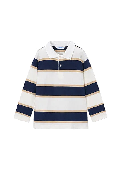 polo l/s multi striped - navy-092