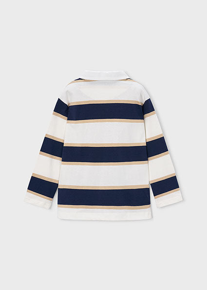 polo l/s multi striped - navy-092