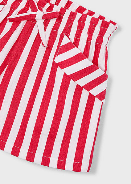 shorts striped pocket - persimmon-064