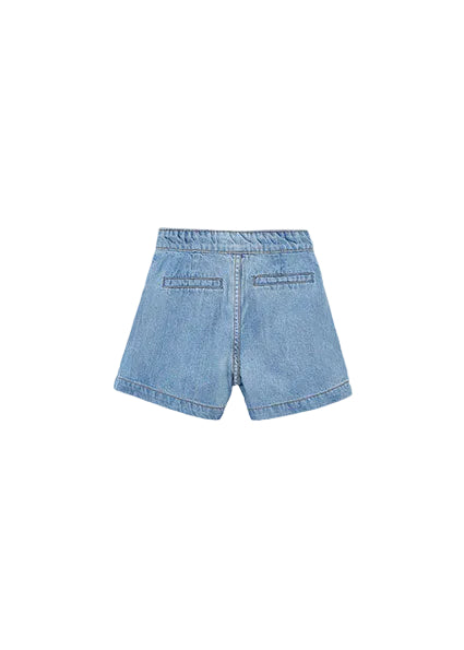 shorts bermuda denim button - light-055