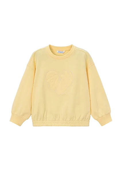 top l/s candy stitch sweatshirt - vanilla-017