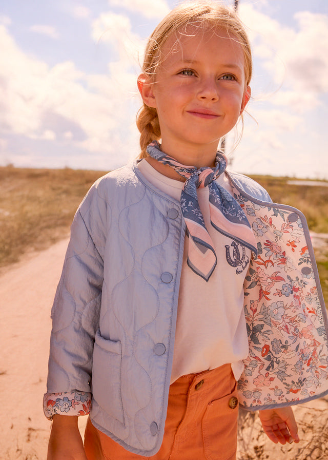 jacket padded reversible - sky blue-025