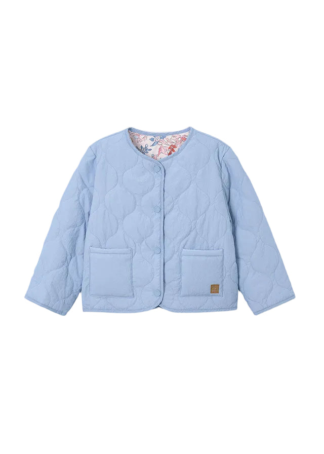 jacket padded reversible - sky blue-025
