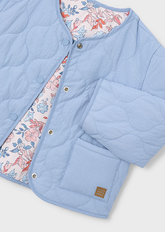 jacket padded reversible - sky blue-025