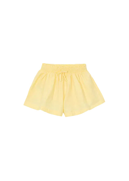shorts cotton flowy - vanilla-075