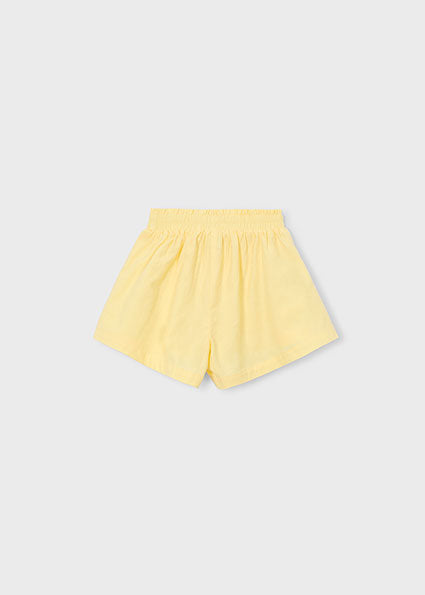 shorts cotton flowy - vanilla-075