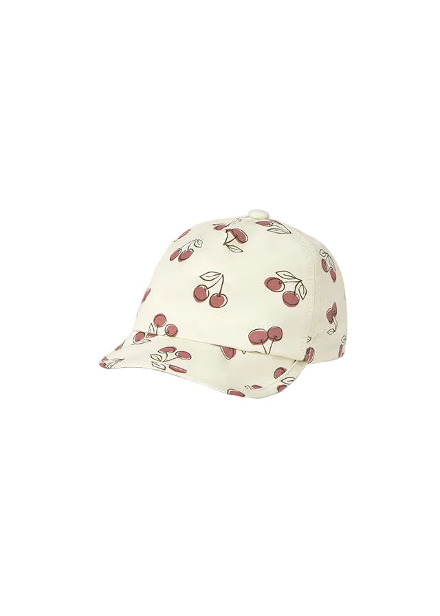 cap denim heart logo with back bow - bone-011