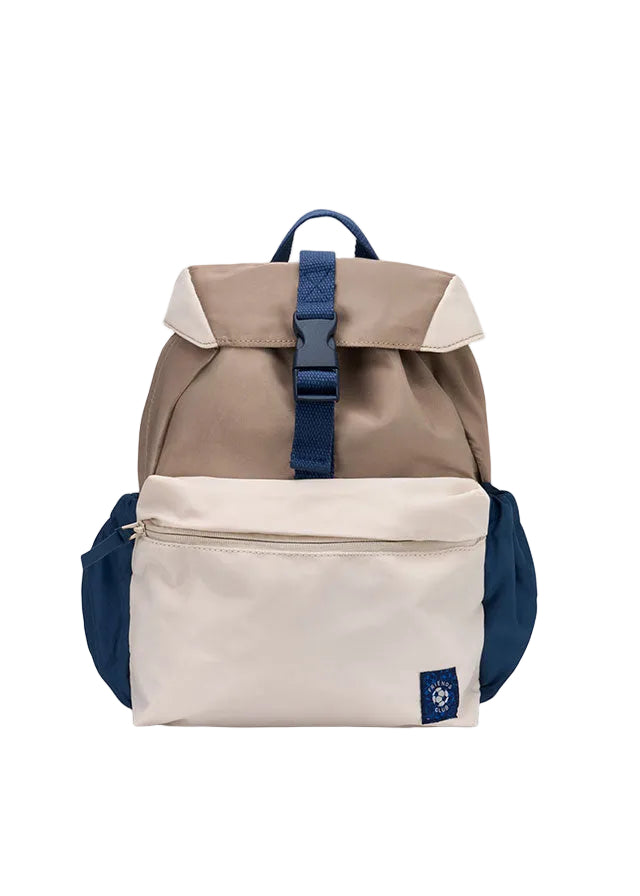 backpack color block drawstring - navy-057