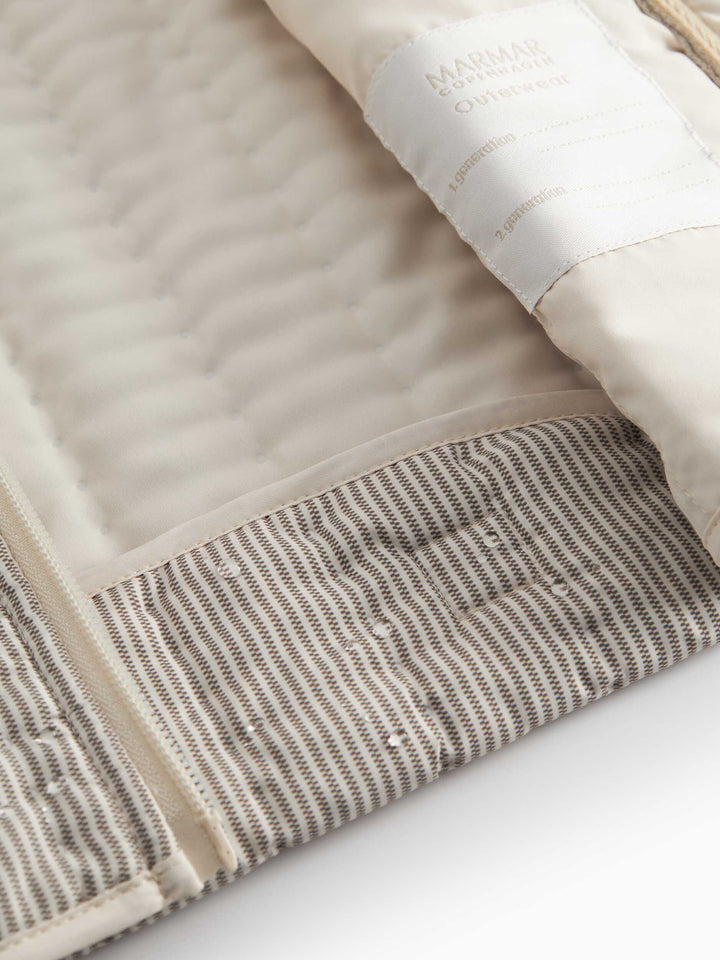 jacket striped bomber style - dark brown stripe