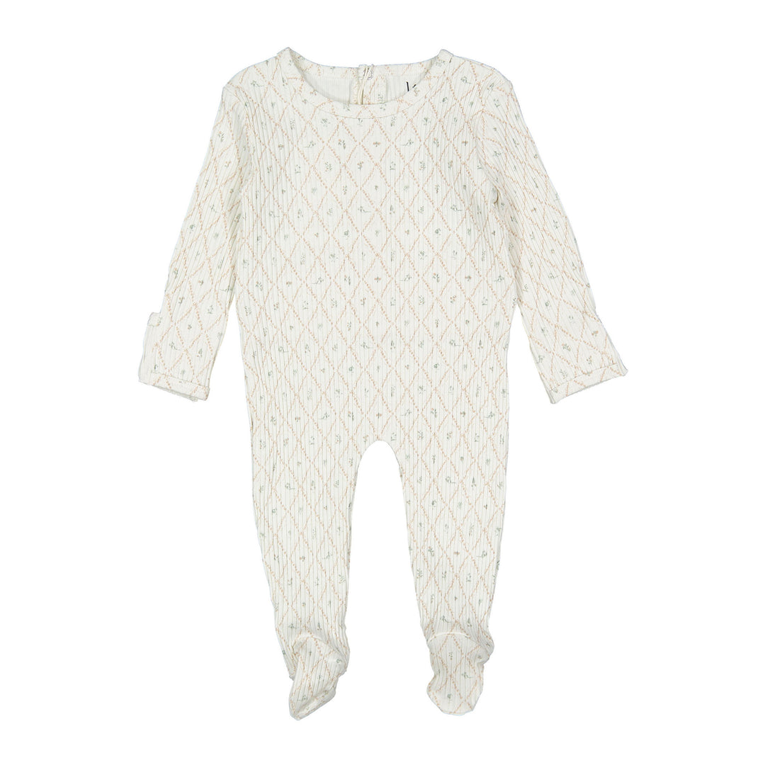 footie ribbed fairytale - mauve
