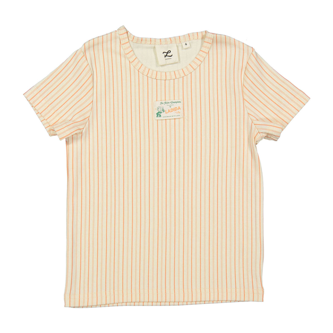 tee s/s funday striped - orange