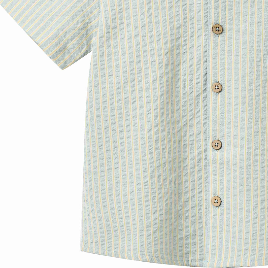 shirt s/s double striped - summer sky stripe