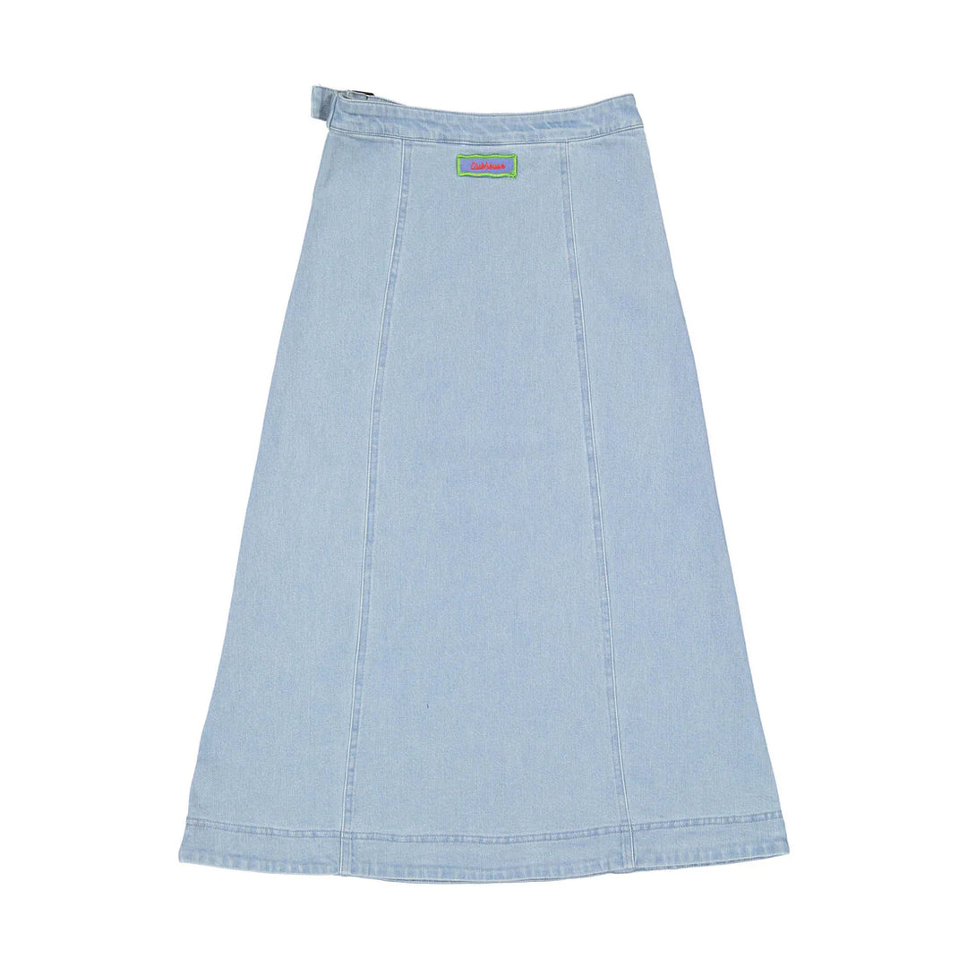 skirt denim wrap - denim