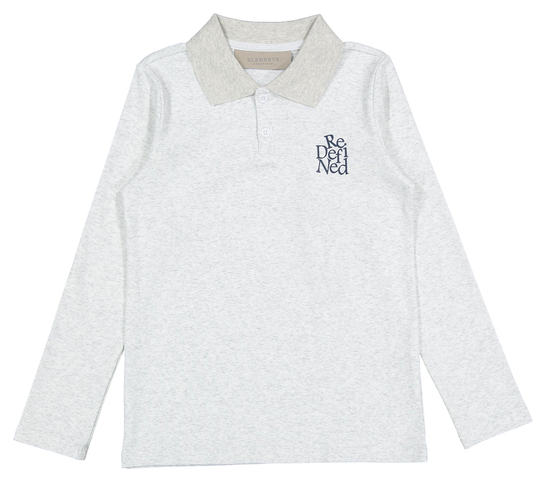 polo l/s redefined - heather grey