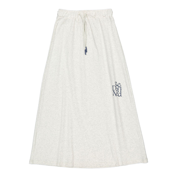skirt redefined drawstring - heather grey