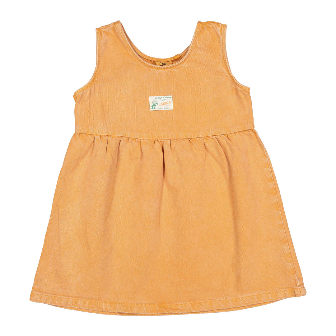 dress denim logo jumper - orange