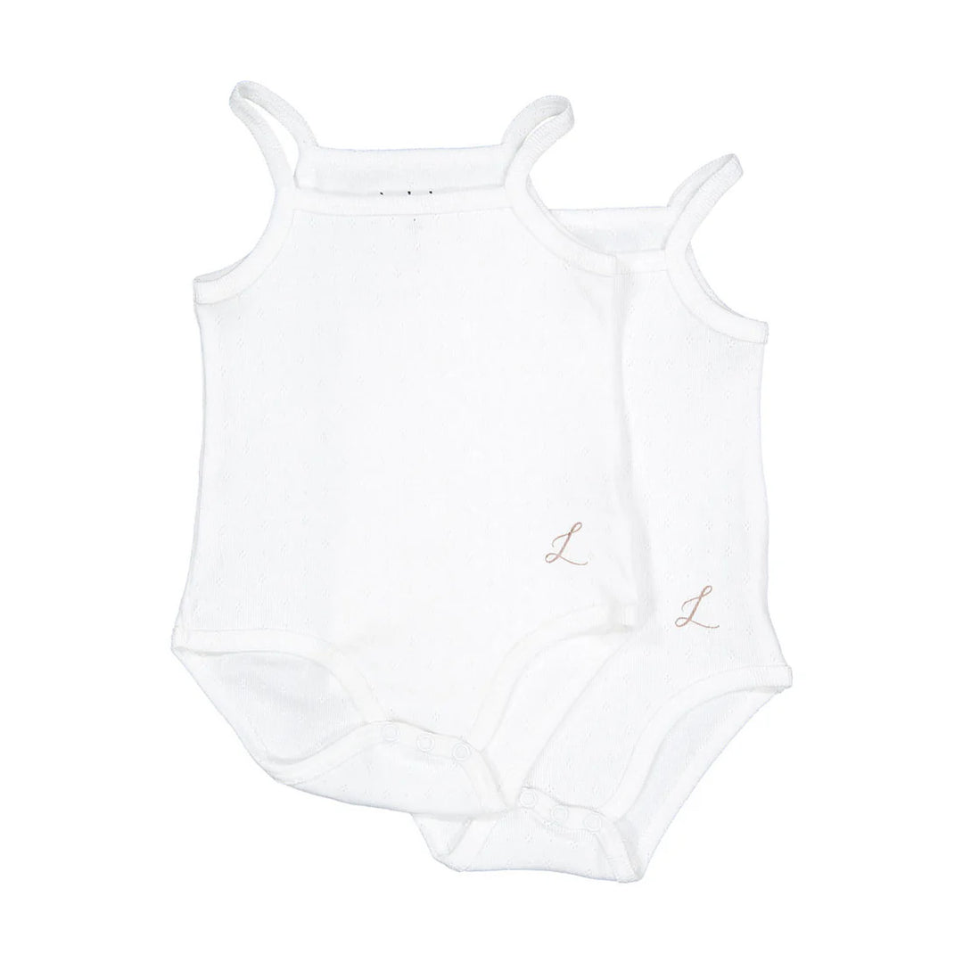 onesie pointelle 2 pack - white