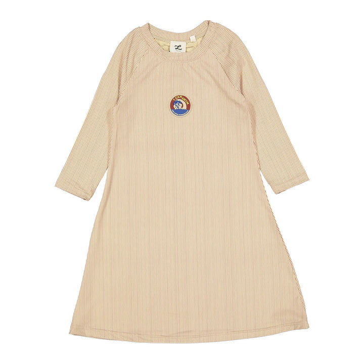 swimdress striped - red